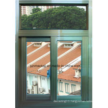 Aluminum Windows in Light Green Color